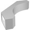 Ekena Millwork 4-in. W x 18-in. D x 22-in. H Legacy Architectural Grade PVC Knee Brace BRCP04X18X22LEC - alternate 2